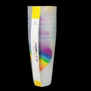 Novogratz BPA Free 8 Cups Set Love Is Love Pride Rainbow Reusable 32 oz